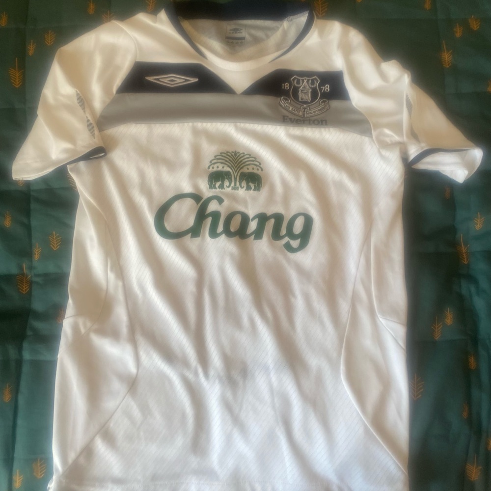Everton 08-09 away premier league soccer jersey